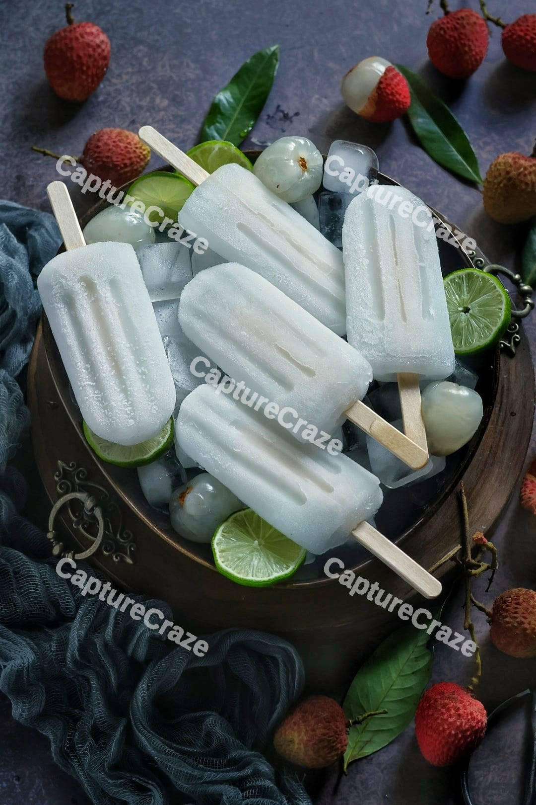 Lychee ice lolly